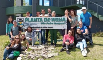 VISITA DEL INSTITUTO DE FORMACIN TCNICA SUPERIOR N22 A LA PLANTA DE OBRAS SANITARIAS 